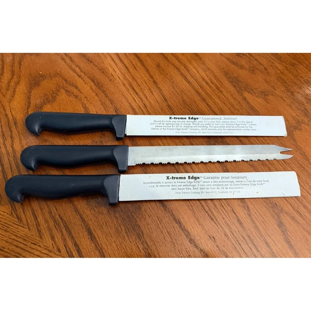 X-treme Edge, Stainless Steel, Serrated Knife, 8